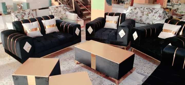 A 7-seater couch set, new Turkish design
