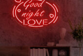 Brighten Your Nights with Our ‘Good Night Love’ Neon Sign!