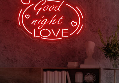 Brighten Your Nights with Our ‘Good Night Love’ Neon Sign!