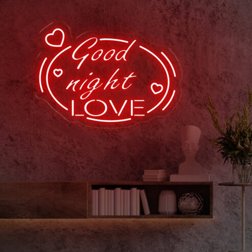 Brighten Your Nights with Our ‘Good Night Love’ Neon Sign!